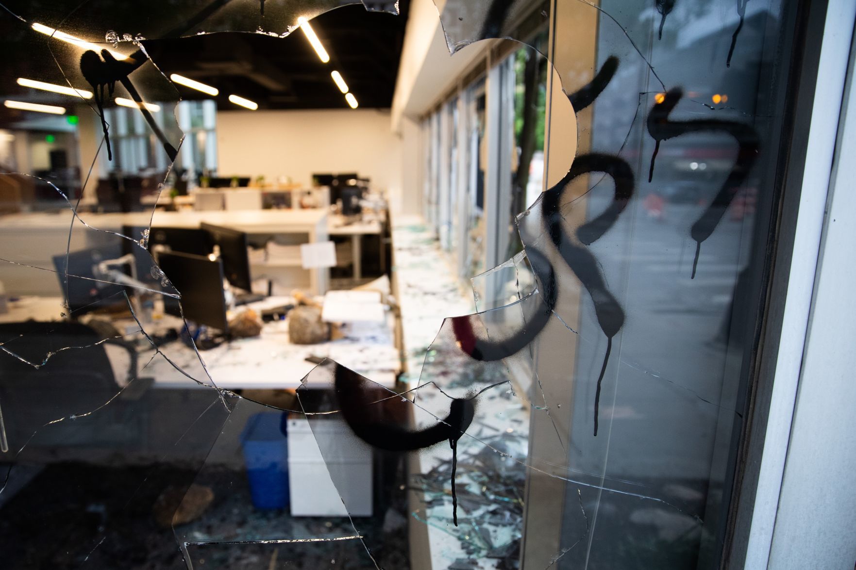 Protest Damage